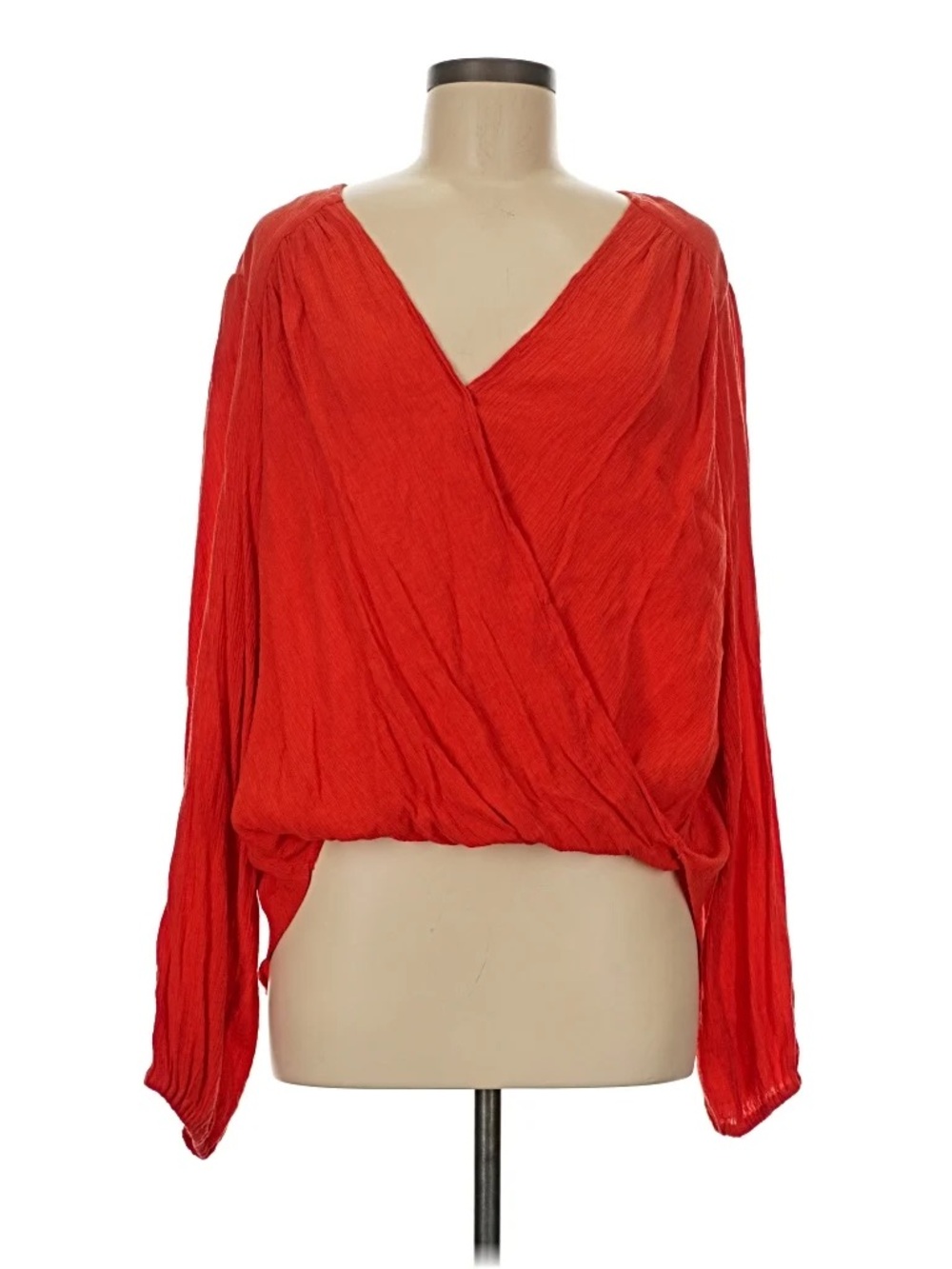Free People - Check on It Wrap Blouse - Picture 2 of 9
